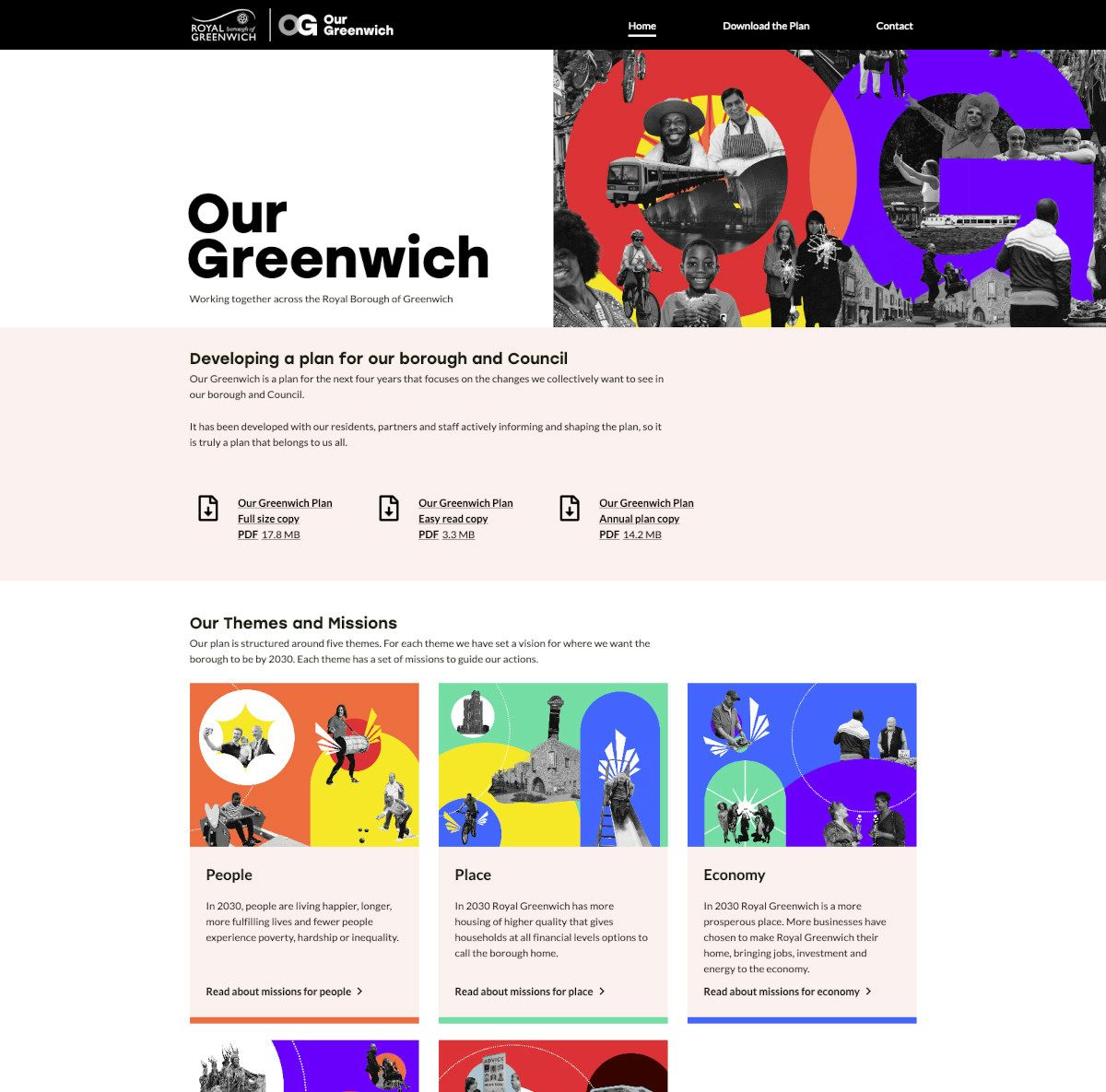 Our Greenwich Plan Website